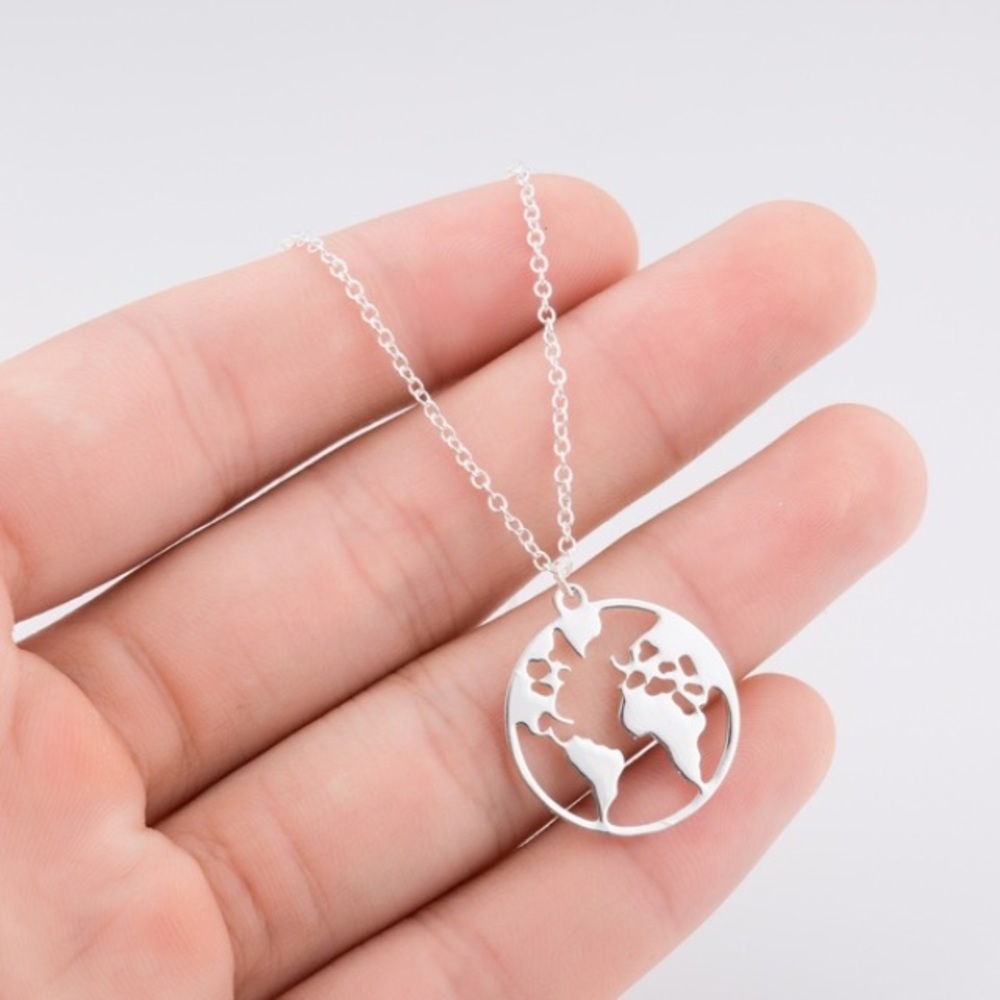Travelers World Pendant Necklace - Picture 2 of 7